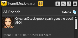 Twitter Post on TweetDeck